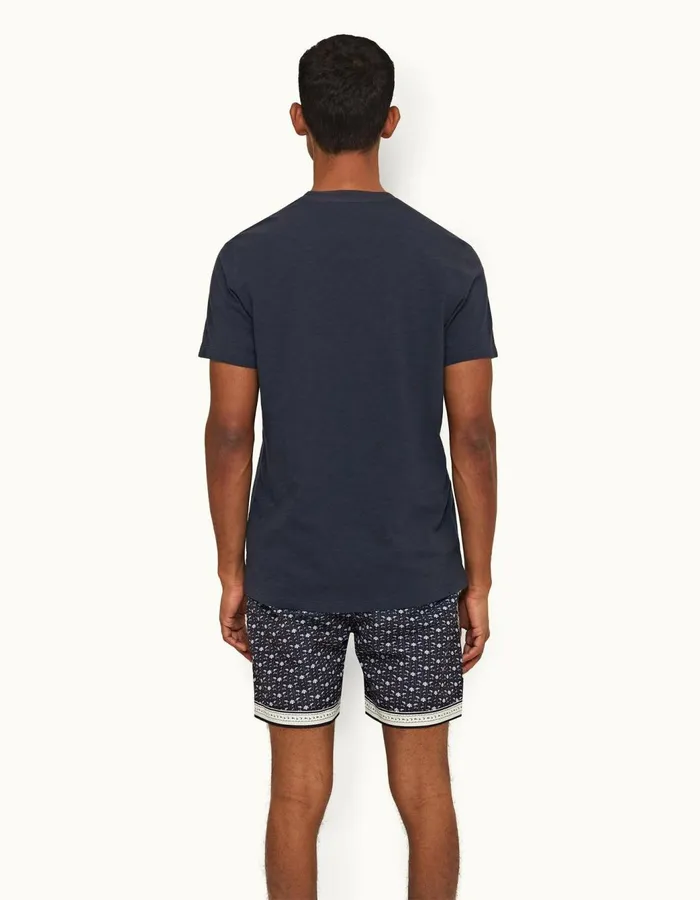 Men Orlebar Brown TShirts Ob Classic Night Iris