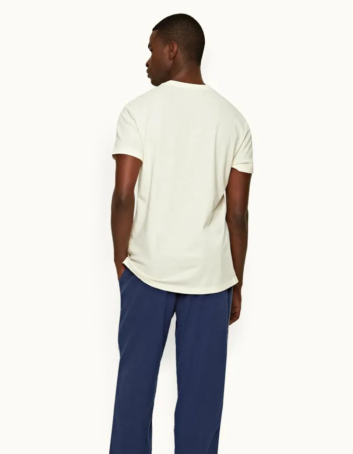 Men Orlebar Brown TShirts Ob Classic Tee Cashew