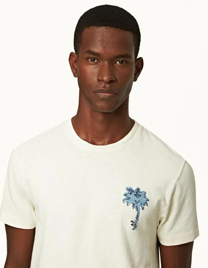 Men Orlebar Brown TShirts Ob Classic Tee Cashew