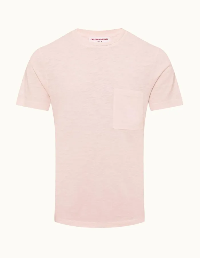 Men Orlebar Brown TShirts Ob Classic Tee Rose