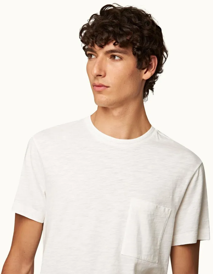 Men Orlebar Brown TShirts Ob Classic Tee Sea Mist