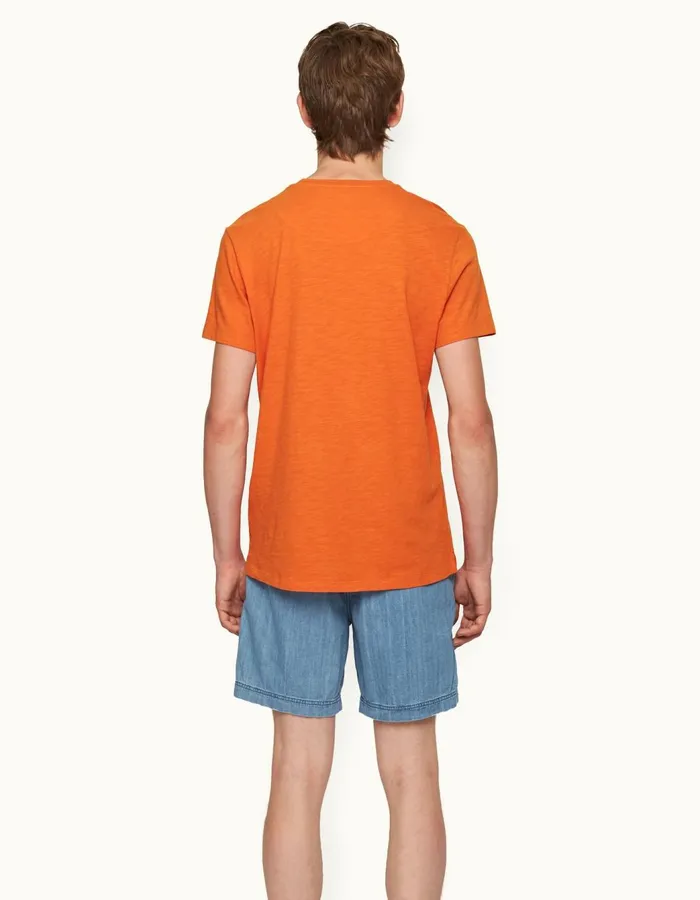 Men Orlebar Brown TShirts Ob Classic Tiger Lily