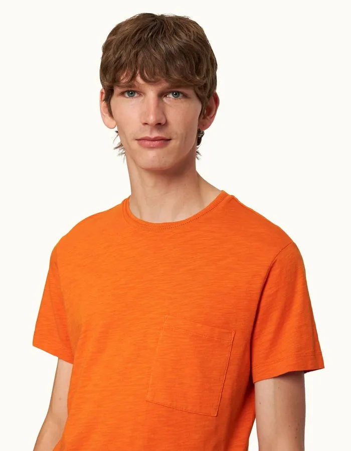 Men Orlebar Brown TShirts Ob Classic Tiger Lily