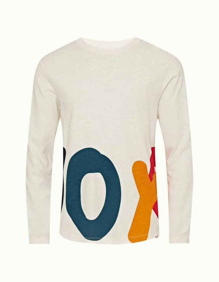 Men Orlebar Brown TShirts Ob Classic White Sand