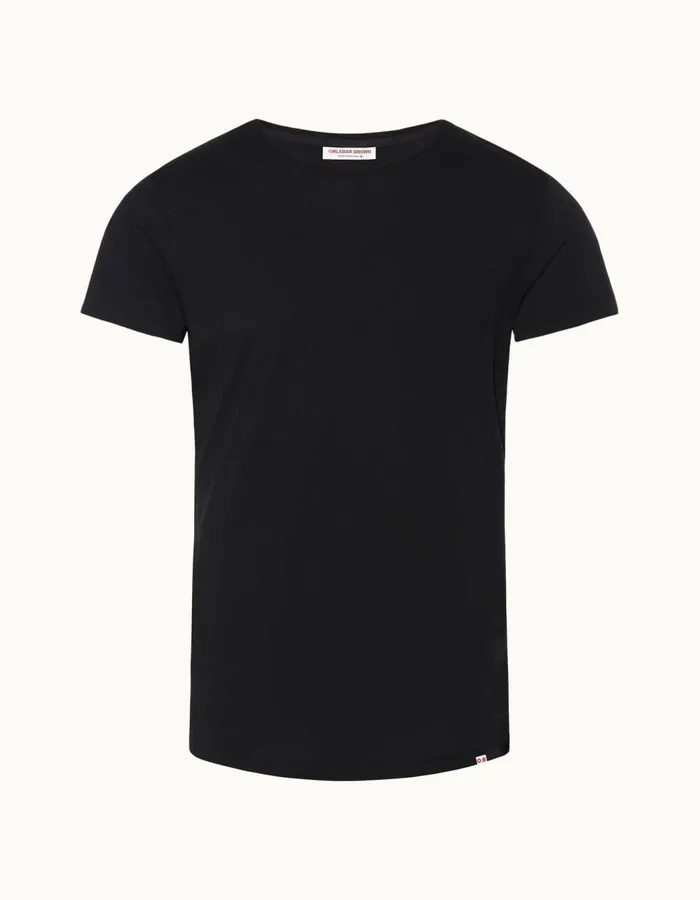Men Orlebar Brown TShirts ObT Black