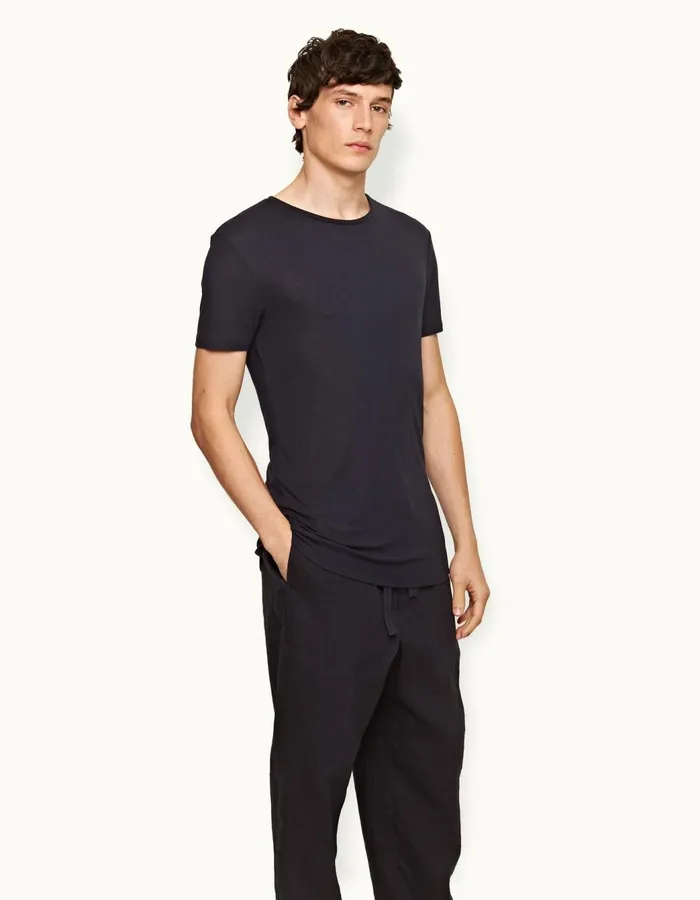 Men Orlebar Brown TShirts ObT Cashmere Night Iris