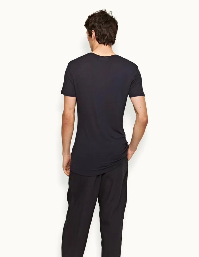 Men Orlebar Brown TShirts ObT Cashmere Night Iris