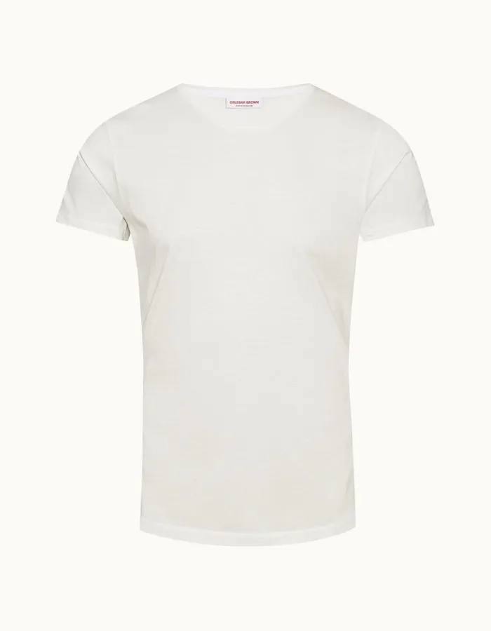 Men Orlebar Brown TShirts ObT Mercerised White
