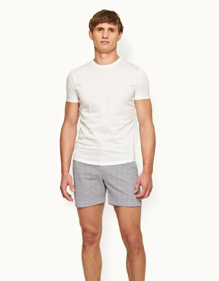 Men Orlebar Brown TShirts ObT Mercerised White