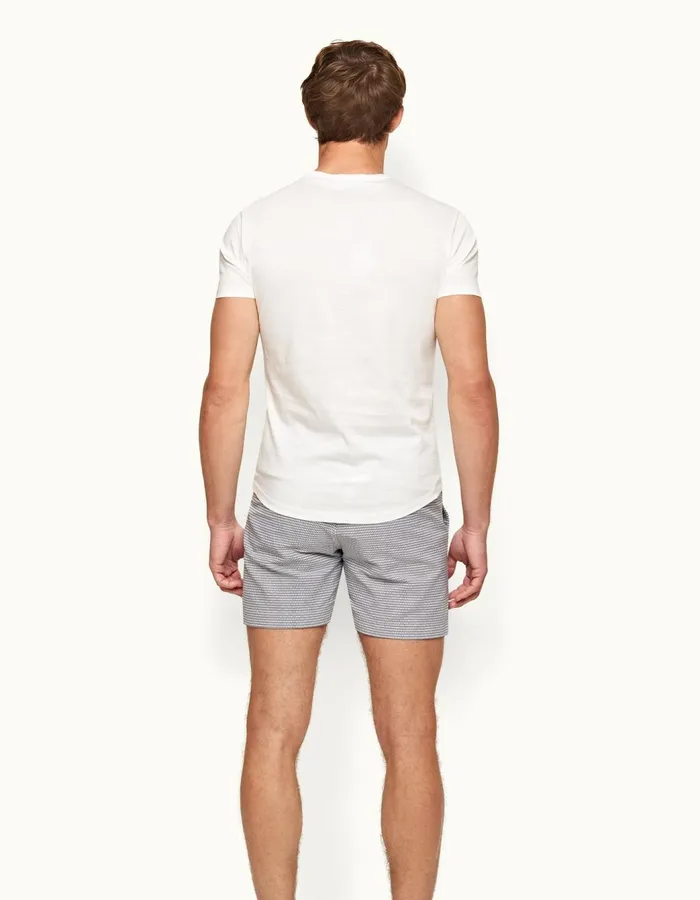 Men Orlebar Brown TShirts ObT Mercerised White