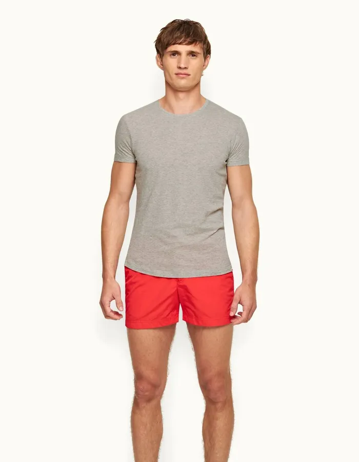 Men Orlebar Brown TShirts ObT Mid Grey Melange
