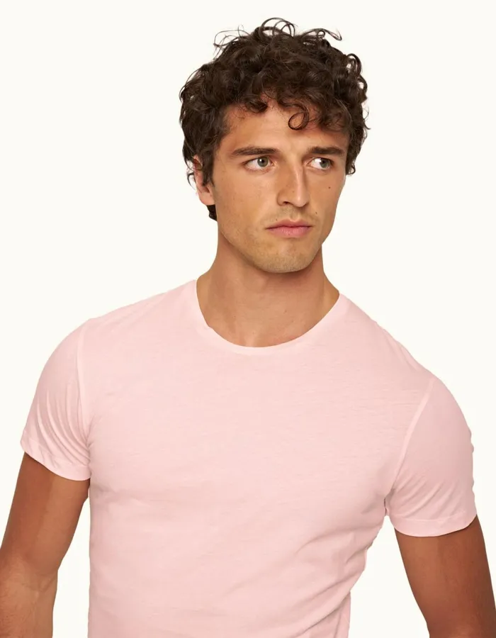 Men Orlebar Brown TShirts ObT Rose