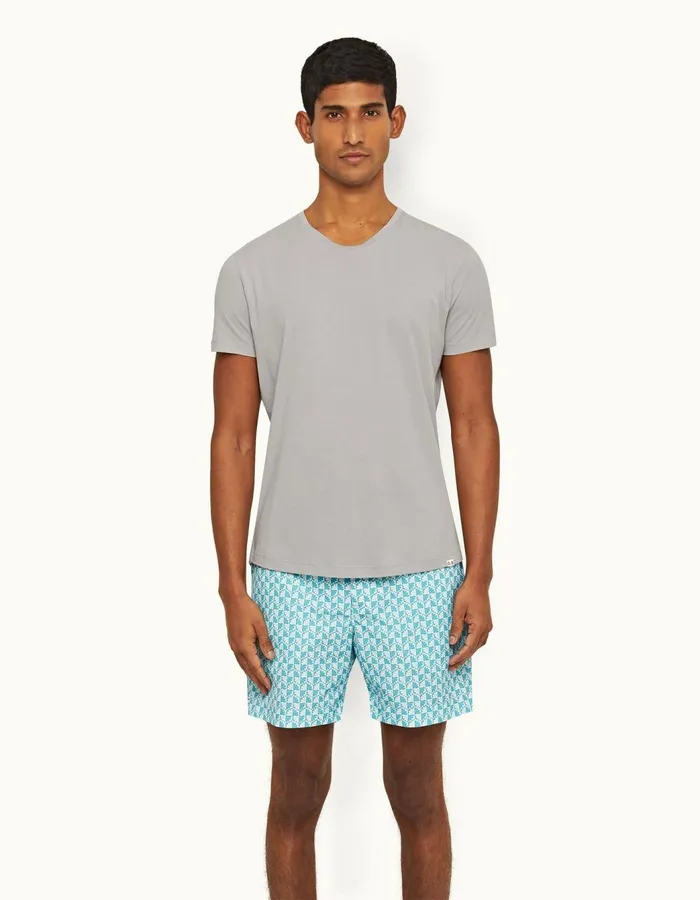 Men Orlebar Brown TShirts ObT Seal Grey