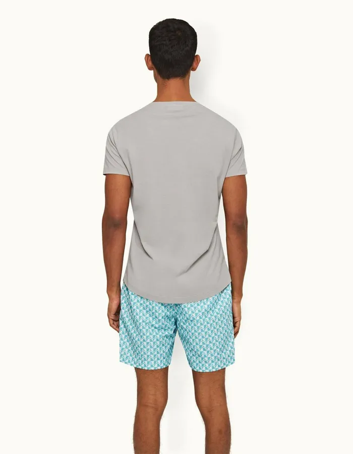Men Orlebar Brown TShirts ObT Seal Grey