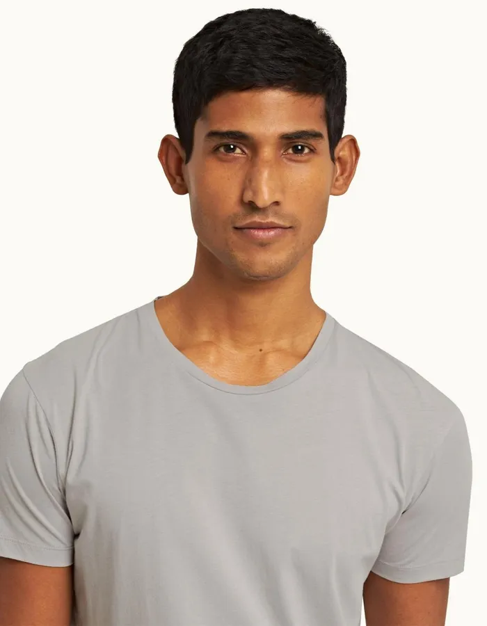 Men Orlebar Brown TShirts ObT Seal Grey