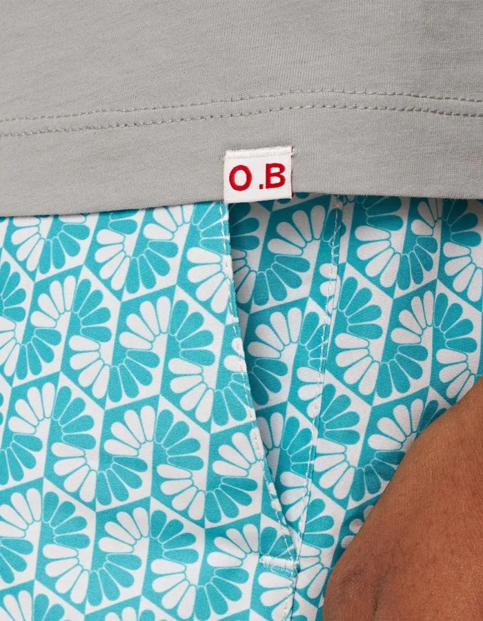 Men Orlebar Brown TShirts ObT Seal Grey