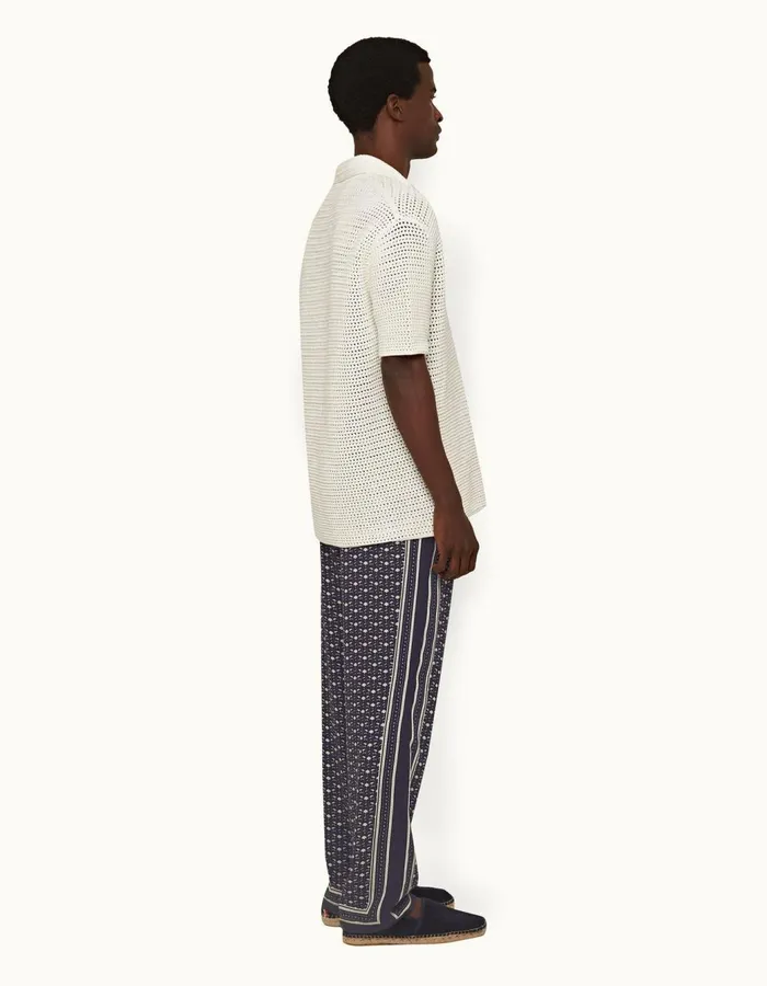 Men Orlebar Brown Trousers Alfred Dark Sapphiresea Mist