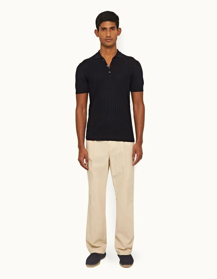 Men Orlebar Brown Trousers Beckworth Pleated Pebble