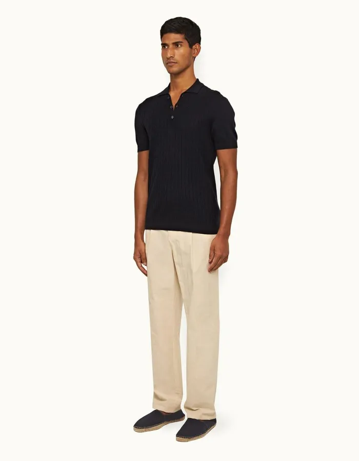 Men Orlebar Brown Trousers Beckworth Pleated Pebble
