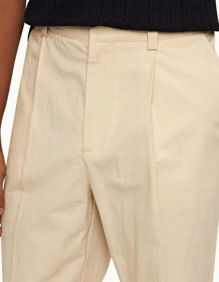 Men Orlebar Brown Trousers Beckworth Pleated Pebble
