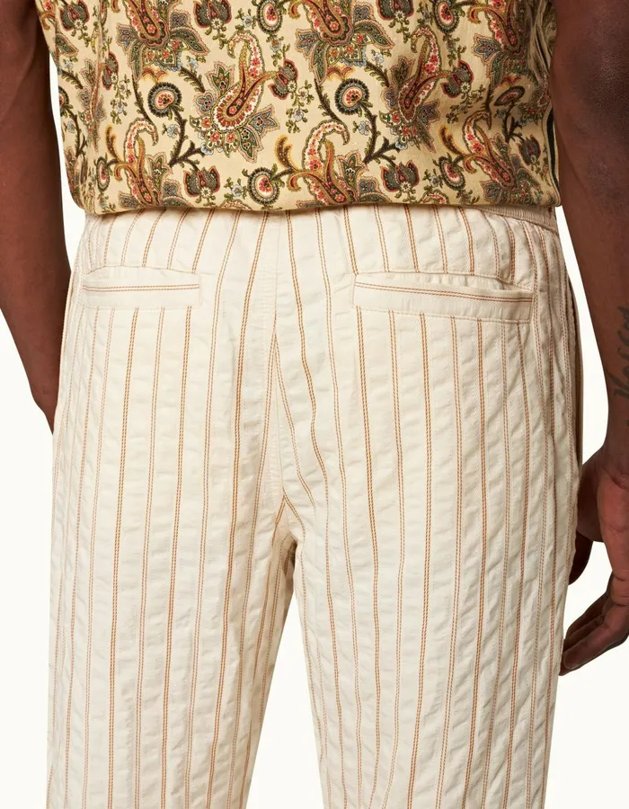 Men Orlebar Brown Trousers Cantwell White Sand