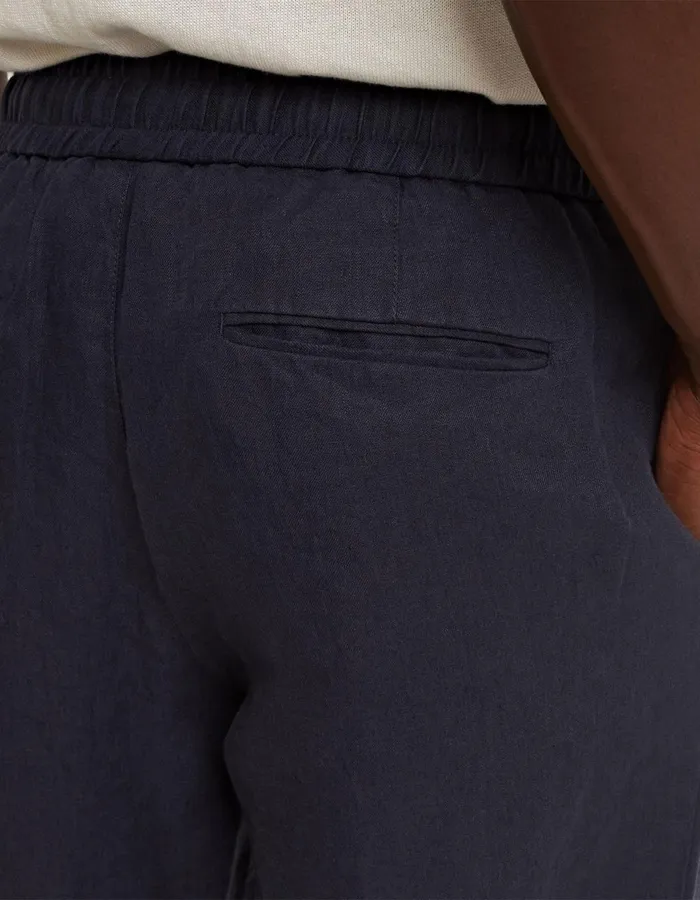 Men Orlebar Brown Trousers Cornell Linen Night Iris Men Orlebar Brown Trousers Cornell Linen Night Iris