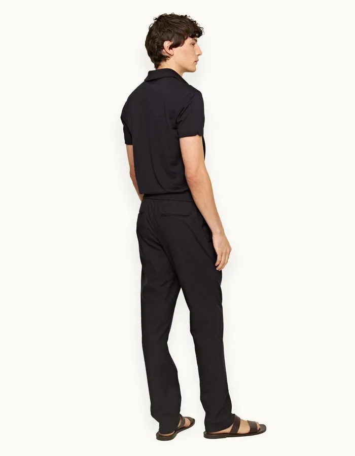 Men Orlebar Brown Trousers Cornell Merino Night Iris
