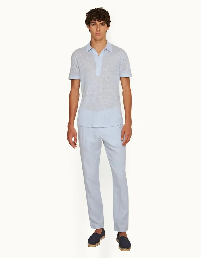Men Orlebar Brown Trousers Griffon Linen Hush