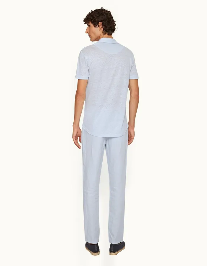 Men Orlebar Brown Trousers Griffon Linen Hush