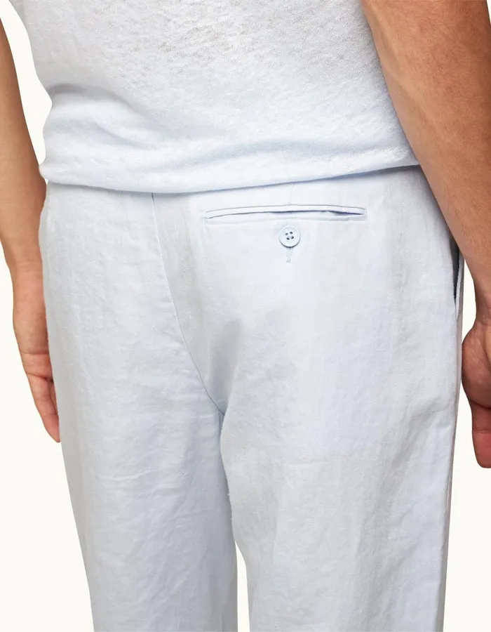 Men Orlebar Brown Trousers Griffon Linen Hush