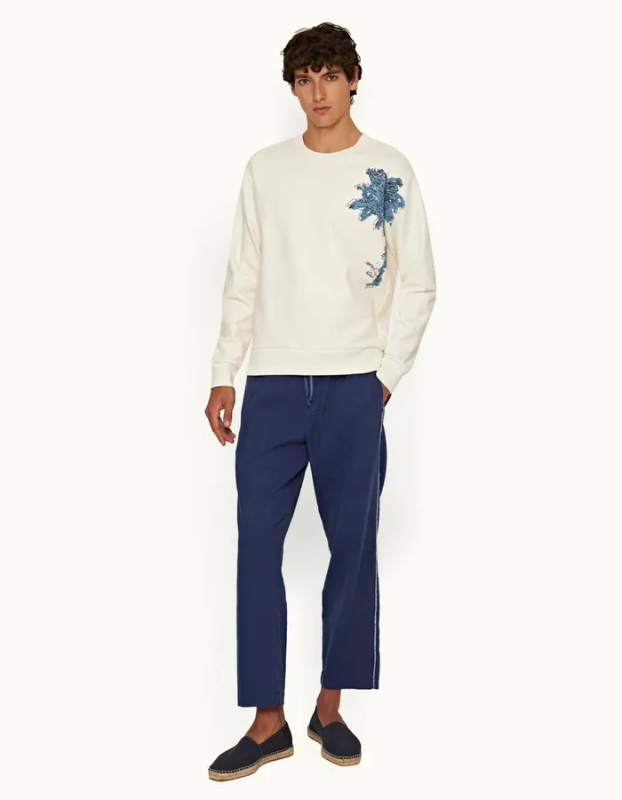 Men Orlebar Brown Trousers Sonoran Lagoon Blue
