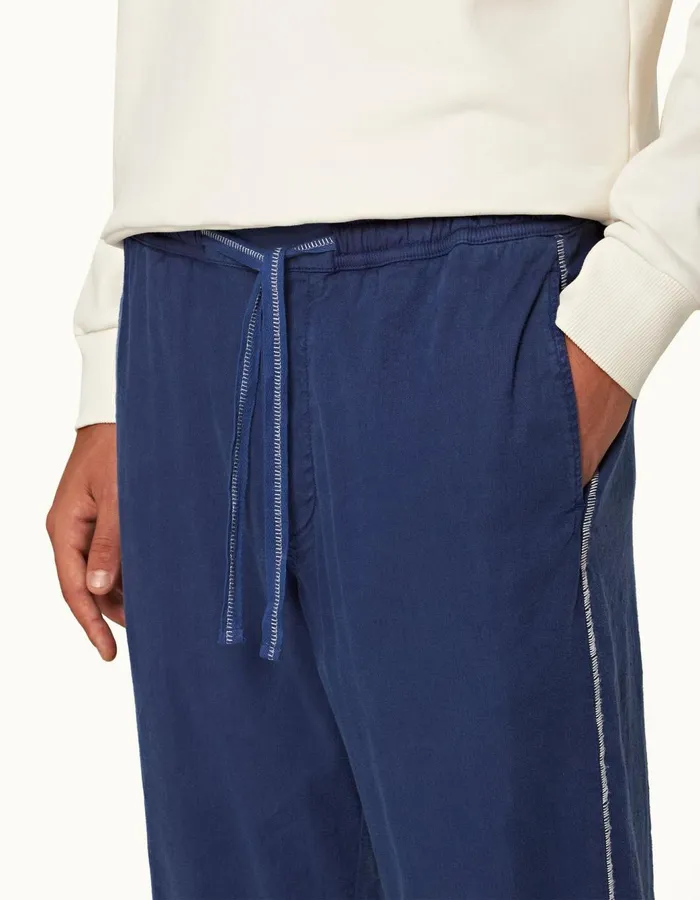 Men Orlebar Brown Trousers Sonoran Lagoon Blue