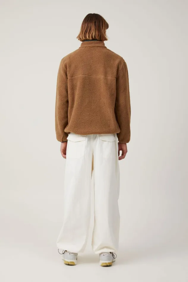 Men Pants Cotton On Parachute Field Pant Ecru