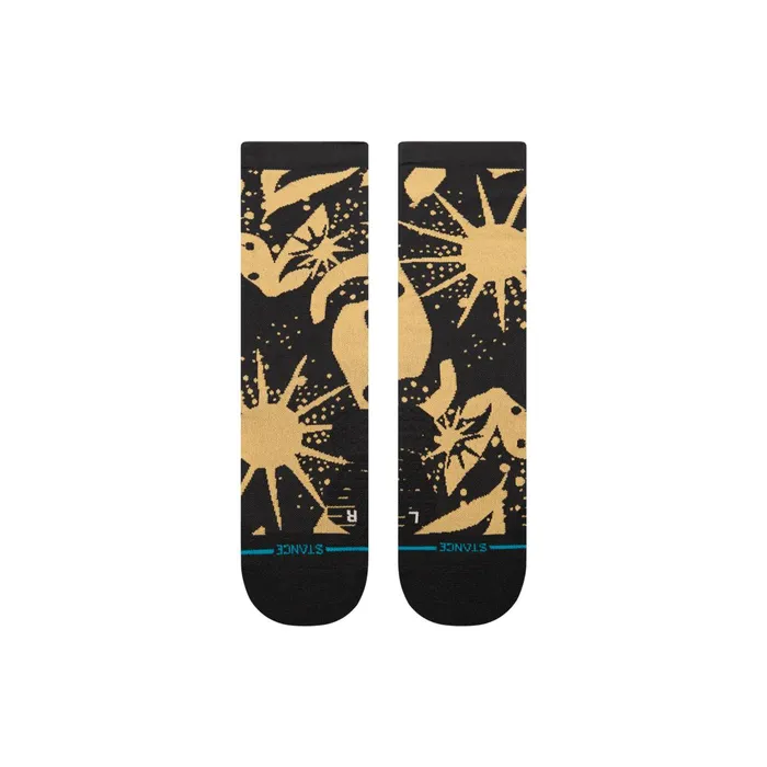 Men Performance Crew Socks Lt Sun Dust 8211 Blackbrown Stance Crew