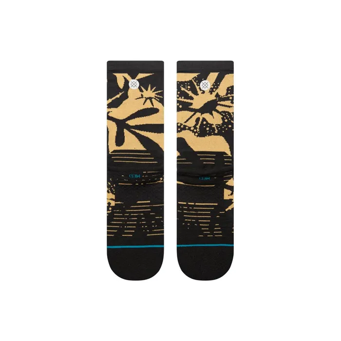 Men Performance Crew Socks Lt Sun Dust 8211 Blackbrown Stance Crew