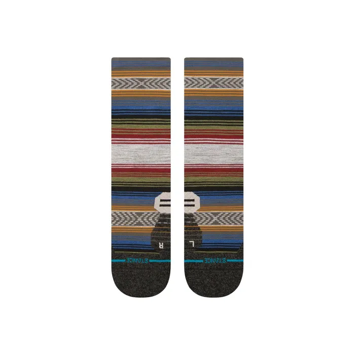Men Performance Wool Hiking Socks Light Wool 8211 Blackred Stance Crew