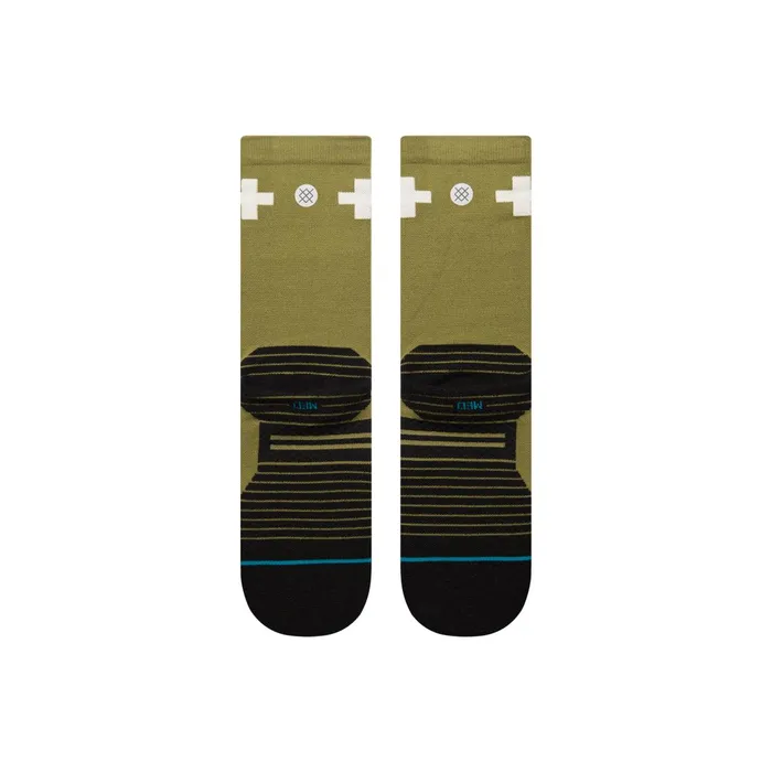 Men Performance Wool Hiking Socks Lonely Canyon 8211 Green Stance Crew