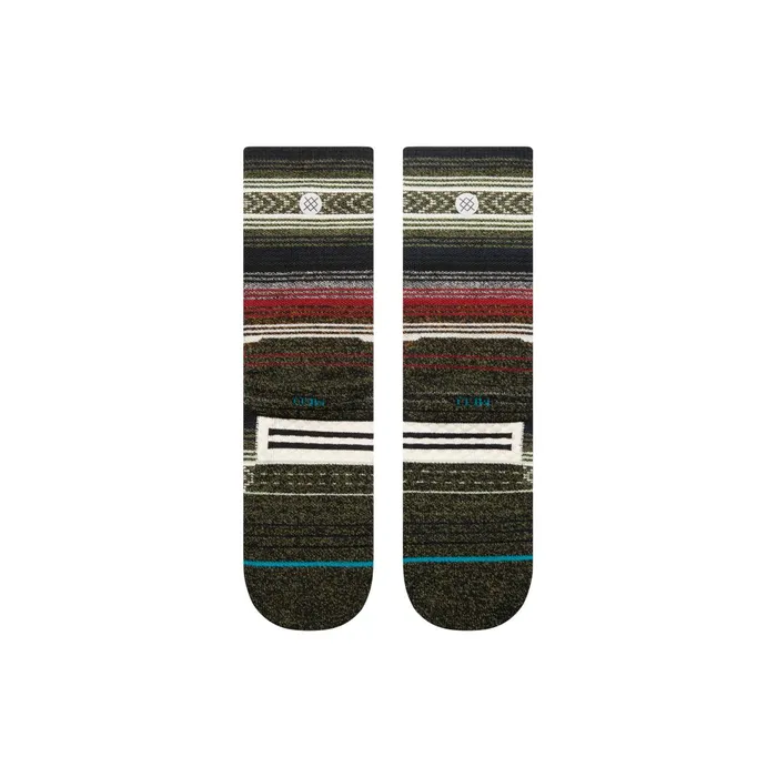 Men Performance Wool Hiking Socks Mid Wool 8211 Blackred Stance Crew