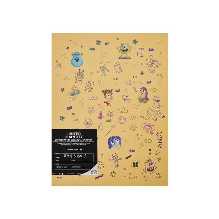 Men Pixar X By Ryan Bubnis Untitled Poly Crew Socks Box Set Multi Stance Crew
