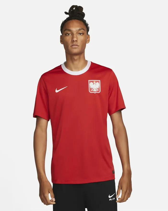 Men Poland 202223 Away Sport Redwhite Nike Kits And Jerseys
