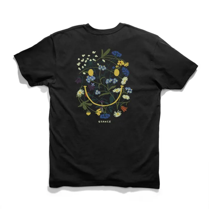 Men Pollen TShirt Black Stance Graphics