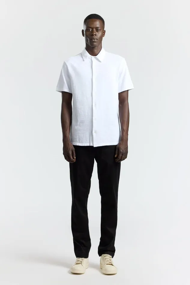 Men Presley Short Sleeve Buttondown White COTTON CITIZEN Shirts Men Presley Short Sleeve Buttondown White COTTON CITIZEN Shirts