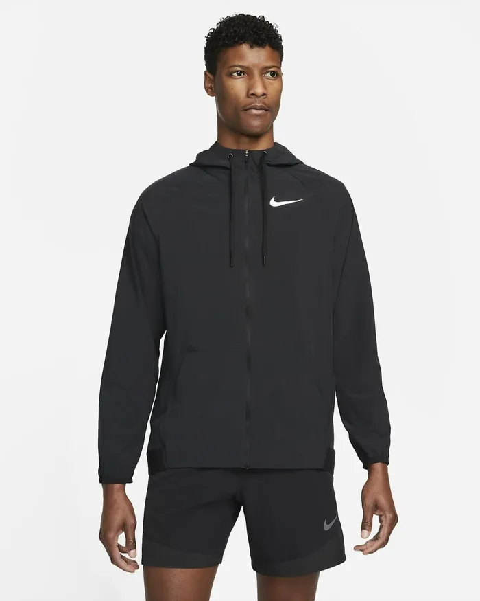 Men Pro DriFit Flex Vent Max Blackiron Greywhite Nike Jackets