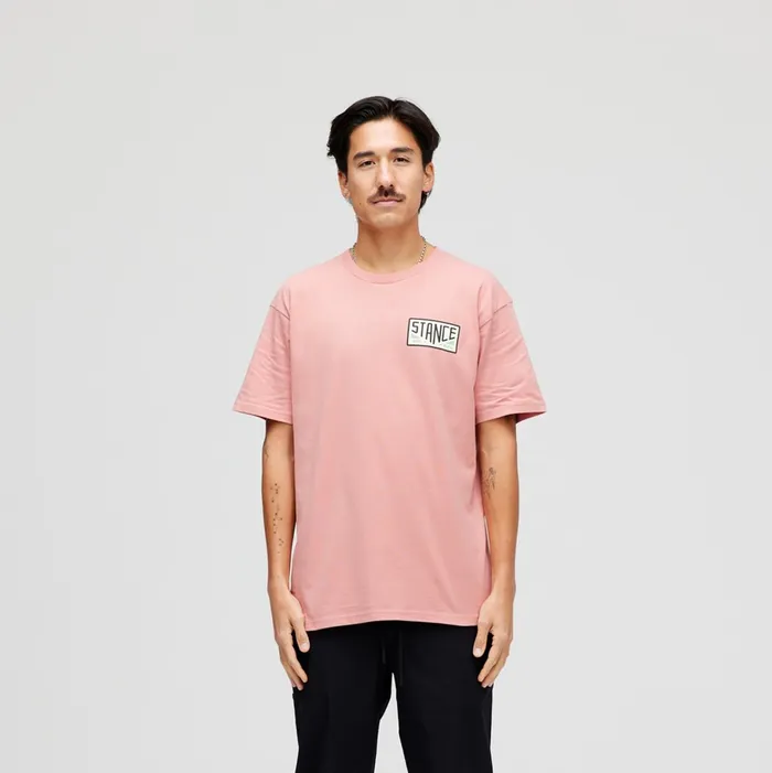Men Reserved TShirt Dustyrose Stance Graphics