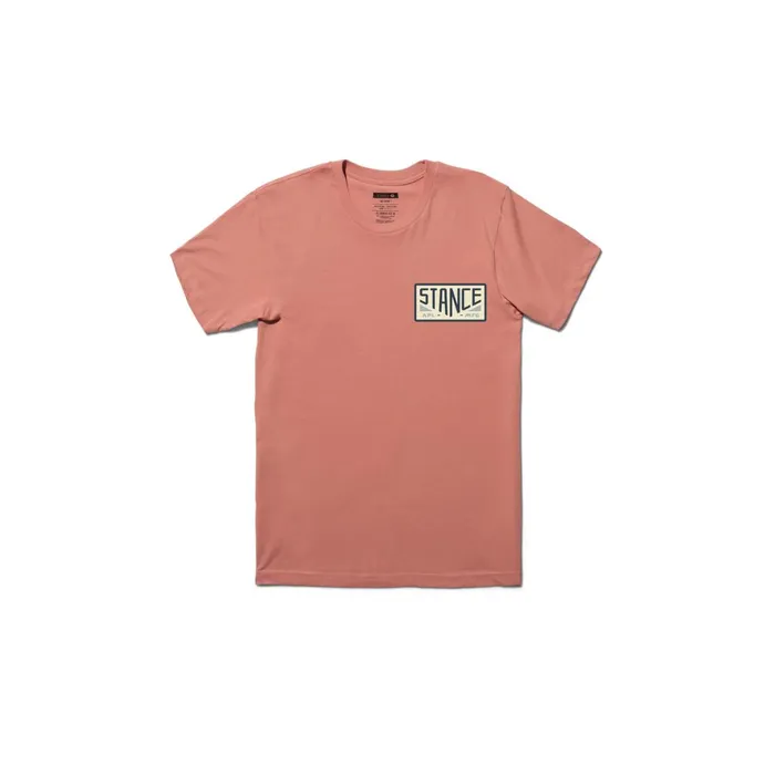 Men Reserved TShirt Dustyrose Stance Graphics