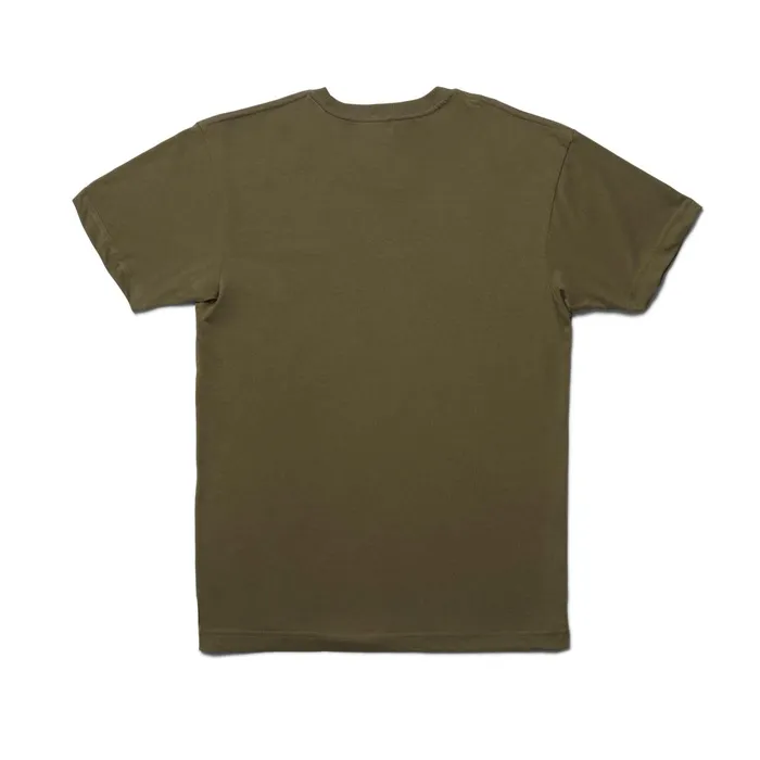 Men Russ Pope X Short Sleeve TShirt Military Green Stance Graphics