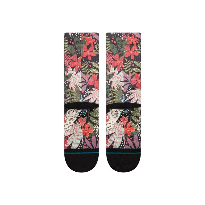 Men Secret Garden Poly Crew Socks Multi Stance Crew