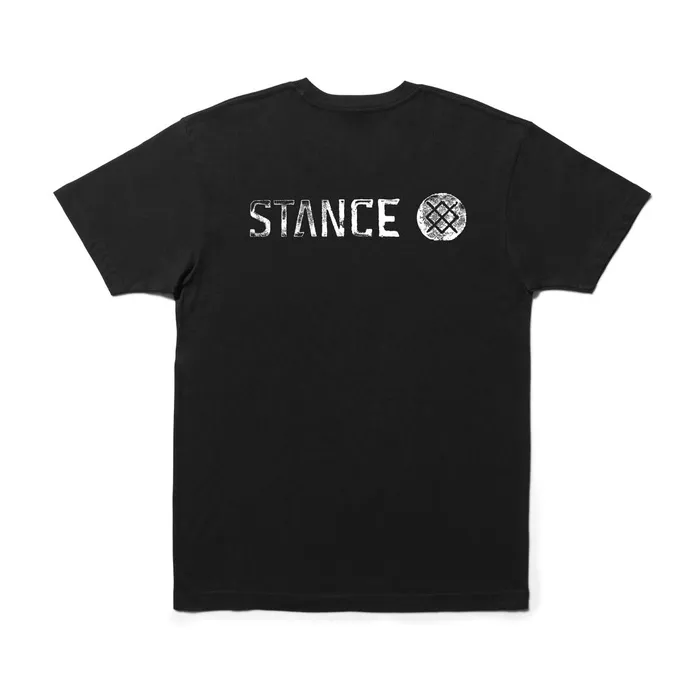 Men Short Sleeve TShirt Black Stance Graphics