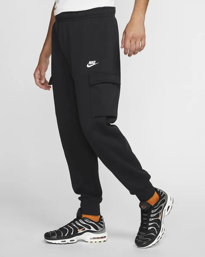 Men Sportswear Club Fleece Blackblackwhite Nike Trousers And Tights
