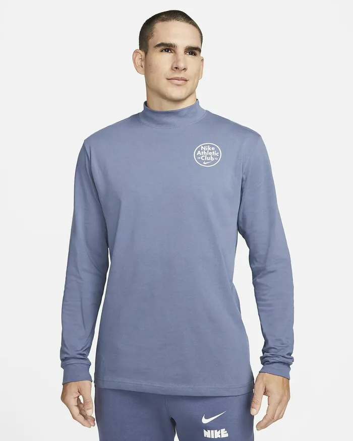 Men Sportswear Diffused Blue Nike Tops And TShirts